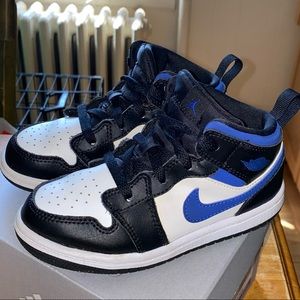 Toddler Air Jordan 1 mid (Racer Blue)